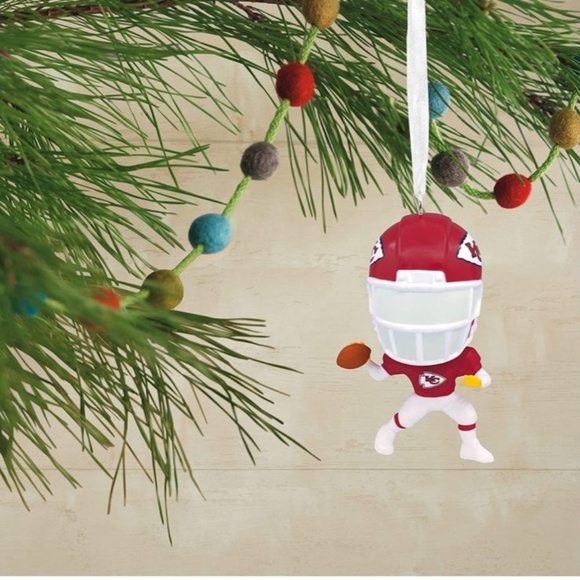Hallmark NFL Kansas City Chiefs Bouncing Buddy Christmas Ornament - Picture 4 of 6